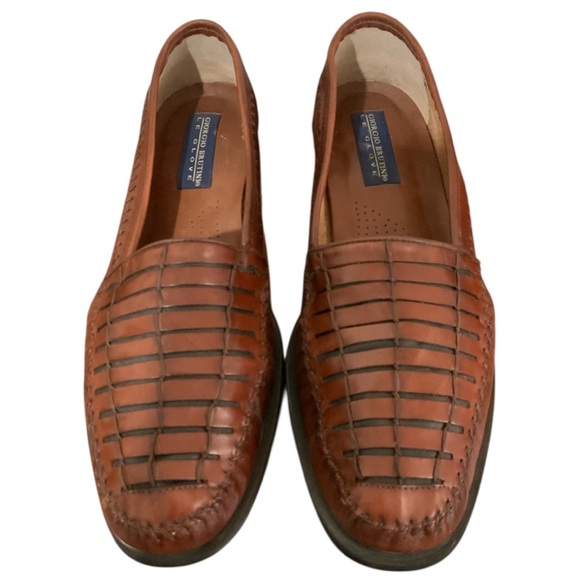Giorgio Brutini le Glove Men's Brown Leather Loafers 13D Made in Brazil - Picture 8 of 12